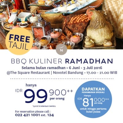  Berbuka Puasa dengan BBQ Ramadhan ala Novotel Bandung