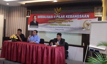  Mahasiswa Unswagati Dicekoki Wawasan 4 Pilar Kebangsaan