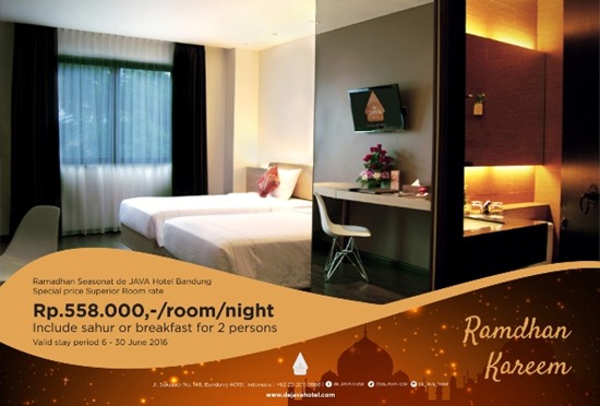  de JAVA Hotel Bandung Tawarkan Ramadan Kareem Room Promo