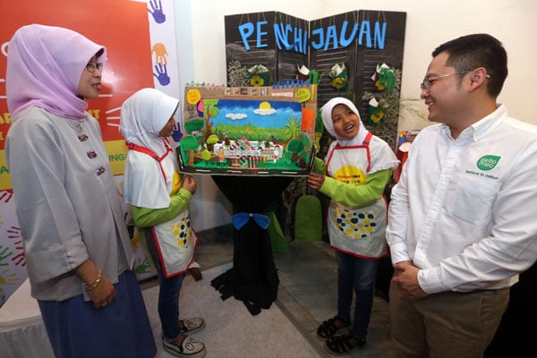  FOTO: Kreativitas Anak SD Ciptakan Diorama Proyek Sekolah Hijau