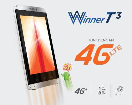  Smartfren Tawarkan Bundling Evercoss Winner T 4G & Kuota 16 GB