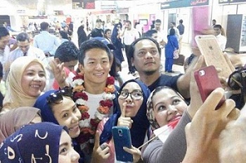Rio Haryanto tiba di Bahrain (Twitter)