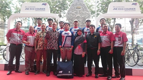  Ekspedisi di Jakarta, JNE Gandeng Komunitas Sepeda