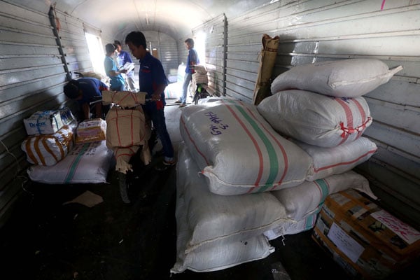  FOTO: KERETA API: Jumlah Angkutan Barang Semester Pertama Alami Peningkatan