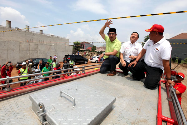  FOTO: Polemik Fly Over Adipura, Ridwan Kamil dan Sekda Jabar Tinjau Lokasi