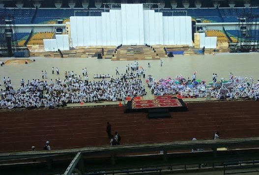  Ratusan Jamaah Istighosah di GBLA