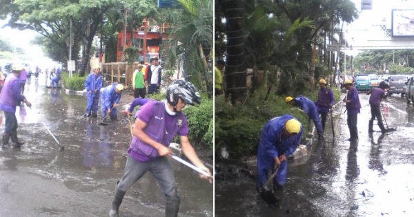  Banjir Cepat Surut, Lalin Pasteur Sudah Bisa Dilalui Kendaraan