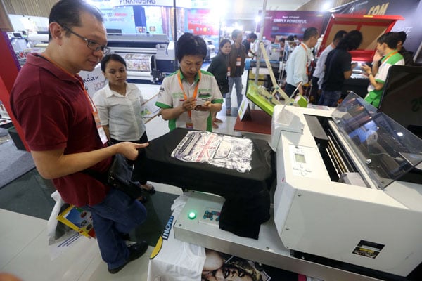  FOTO: Pameran Bisnis dan Teknologi Produksi Pakaian di Bandung Convention Center