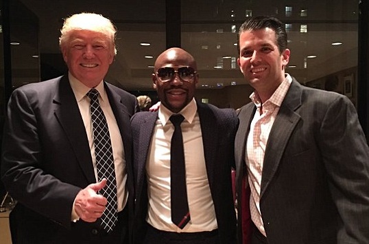  Petinju Floyd Mayweather Temui Donald Trump