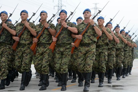  Tentara Serbia Demo Protes Gaji