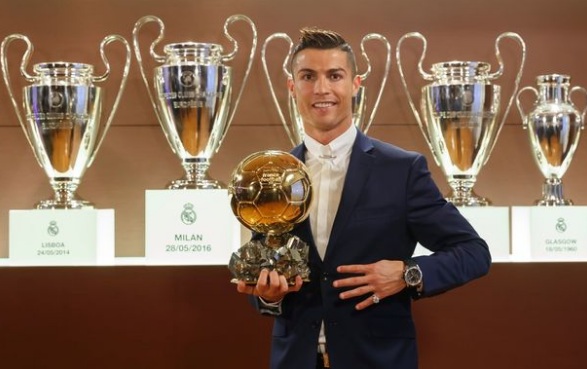  Hasil Voting Ballon d\'Or 2016, Ronaldo 745 Poin, Messi 319 Poin