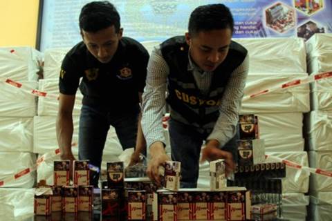  Bea Cukai Pekalongan Sita Ribuan Rokok Ilegal