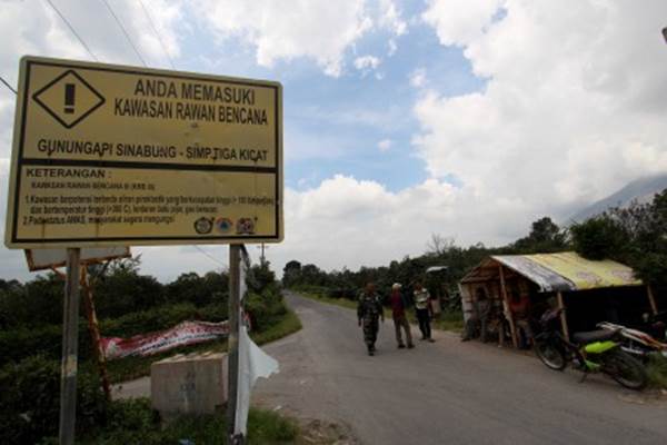  Puluhan Hektare Lahan Pertanian Rusak Diterjang Lahar Dingin Gunung Sinabung