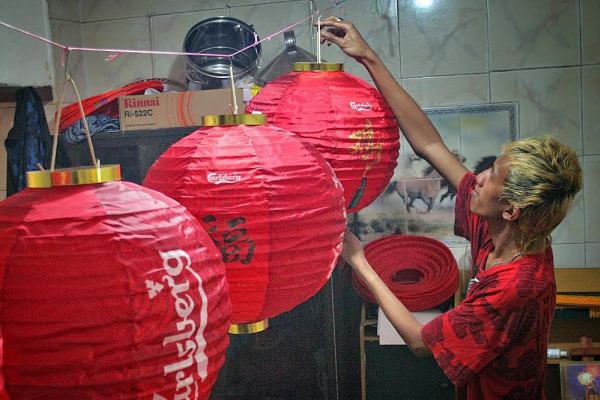  Jelang Imlek, Pemesanan Lampion Asal Malang Naik 50%