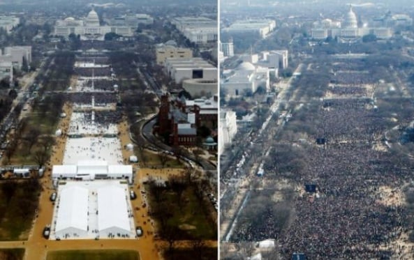  Gedung Putih Ngambek Media Bandingkan Jumlah Pengunjung Pelantikan Trump & Obama