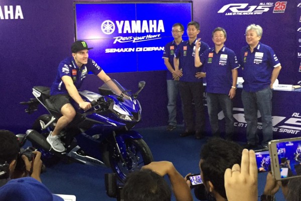  Boyong Vinales ke Indonesia, Yamaha Kenalkan All New R15 di Sentul