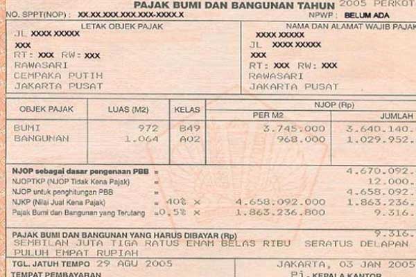  Pengajuan Keringanan PBB Hingga Akhir Juni 2017