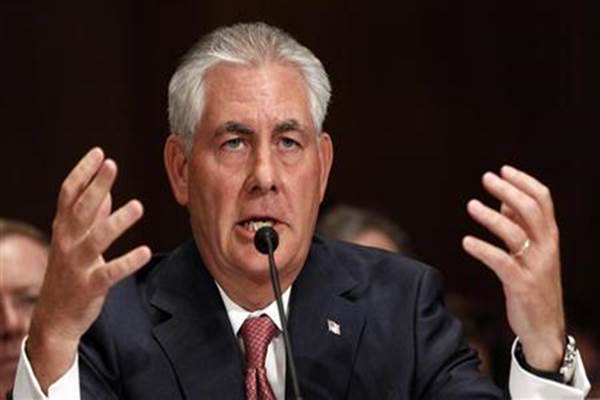  Senat Sepakati Rex Tillerson Jadi Menlu AS