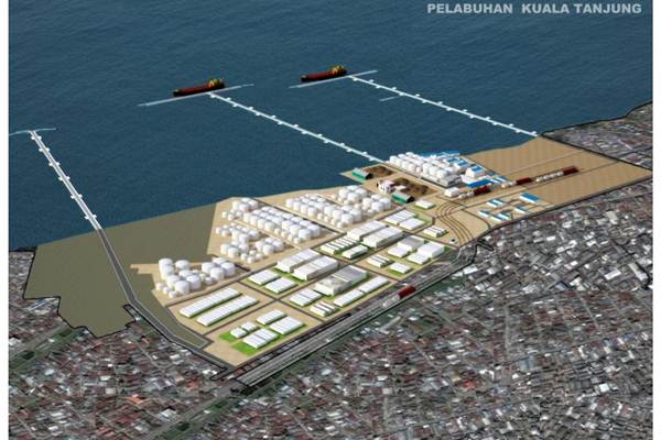  Pembangunan Pelabuhan Kuala Tanjung Capai 70%