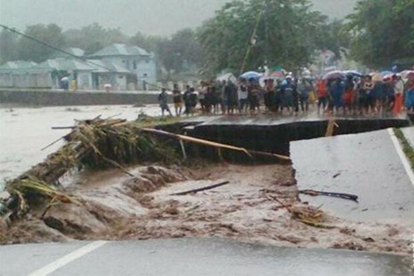  Jembatan di Sungai Kuning Purbalingga Putus Akibat Banjir