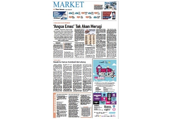  Bisnis Indonesia, 6 Februari 2017, Seksi Market:  Angsa Emas Tak Akan Merugi