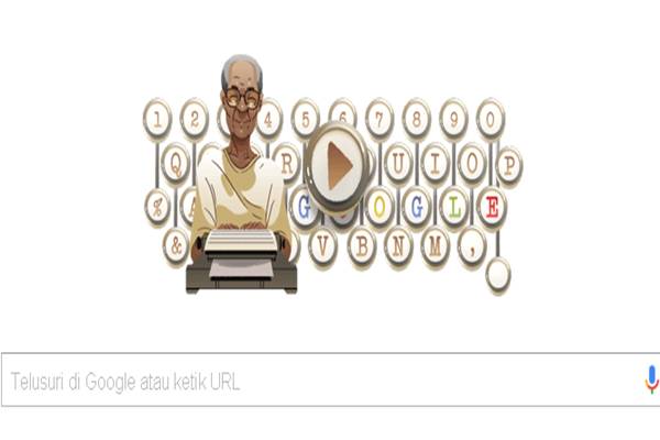  Doodle Google Rayakan Hari Jadi Pramoedya