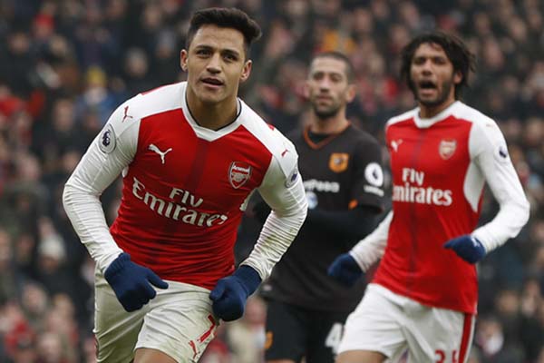  Tambah 2 Gol, Sanchez Gusur Lukaku Top Skor Liga Primer