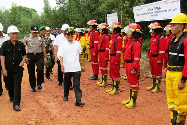  Perusahaan HTI di Banyuasin dan Muba Siaga Perangi Api