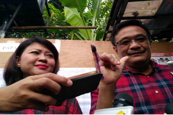  QUICK COUNT PILGUB DKI 2017: Ditanya Nyoblos Siapa, Djarot: Gue Dua!