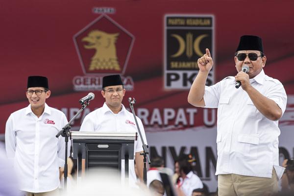  HASIL QUICK COUNT PILKADA DKI 2017: Prabowo Pantau Penghitungan di DPP Gerindra