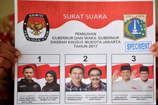  QUICK COUNT PILGUB DKI 2017: Versi Polmark dan SMRC, Ahok Kedua, Anies Pertama, Agus Ketiga