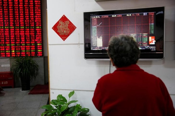  BURSA CHINA 17 FEBRUARI: Saham Perbankan Tertekan, Indeks Shanghai Composite Melemah