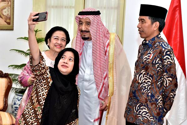 Megawati Foto Selfie Bareng Raja Salman