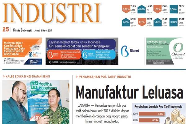  BISNIS INDONESIA (3/3), Seksi Industri : Pos Tarif Industri Bertambah
