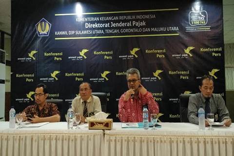 Konferensi Pers Program Amnesti Pajak Kanwil DJP Suluttenggomalut/JIBI - David Eka Issetiabudi