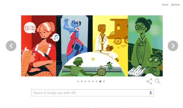  Google Doodle Rayakan Hari Perempuan Internasional