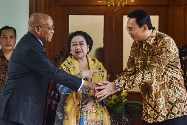  Presiden Afsel Kunjungi Kediaman Megawati