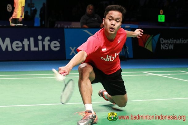  Anthony Ginting Belum Bisa Lewati Hadangan Chou di Babak Pertama All England 2017