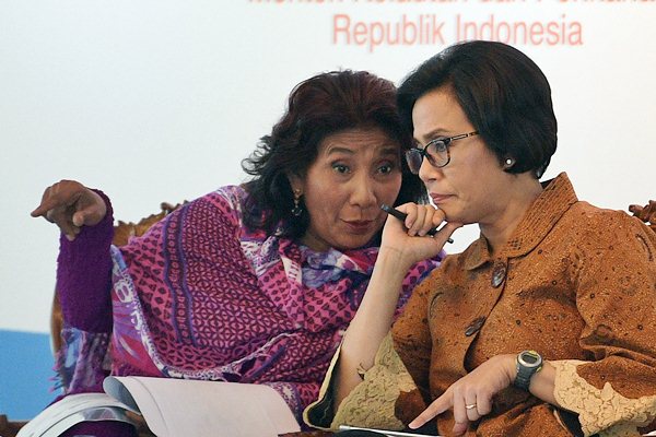  Menteri Susi Akui Punya Idealisme Sama Dengan Menkeu Sri Mulyani