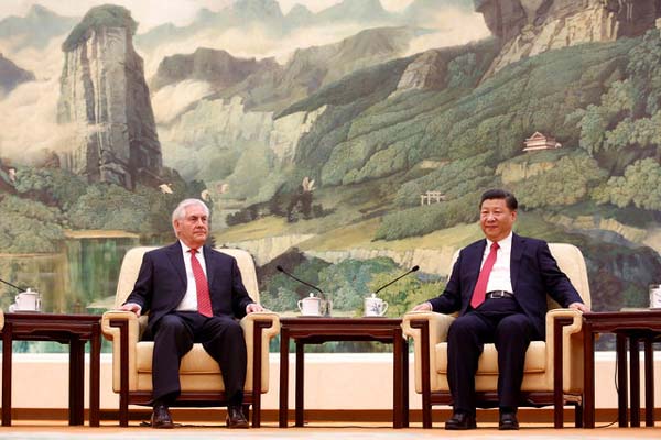  Menlu AS Tutup Tur Asia dengan Sambutan Hangat Xi Jinping