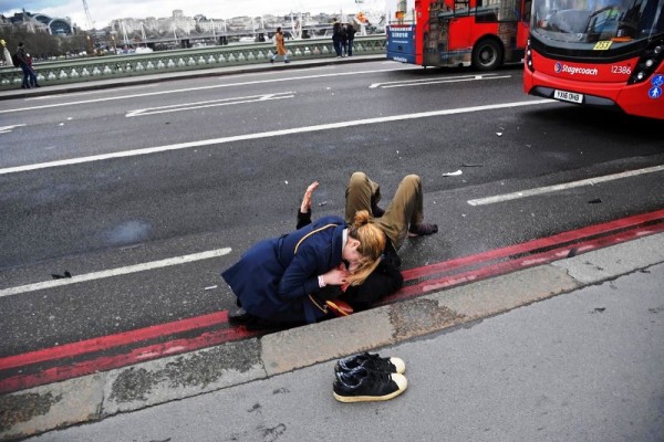 Salah satu korban serangan yang terjadi pada Rabu (22/3) di sekitar gedung parlemen Inggris. /Reuters