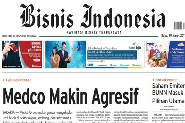  BISNIS INDONESIA (29/3), Seksi Utama : Medco Makin Agresif