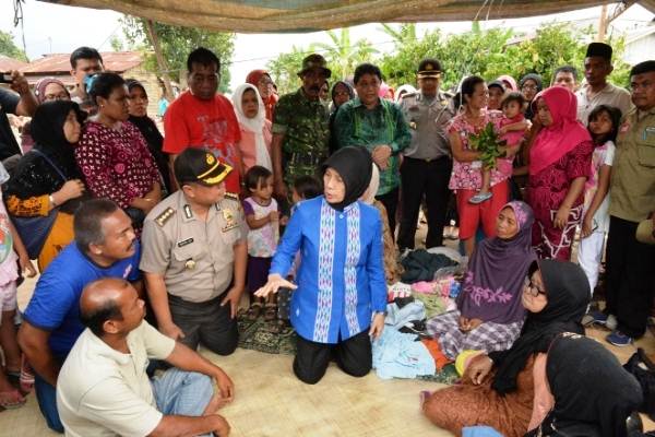  Wagub Sumut Kunjungi Lokasi Banjir di Padang Sidempuan