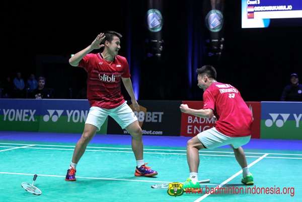  Hasil Semifinal India Open Super Series: Kevin/Marcus Siap Hadapi Duo Mads