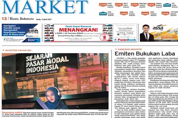  Bisnis Indonesia 3 April, Seksi Market: SMGR Emisi Obligasi Rp3 Triliun