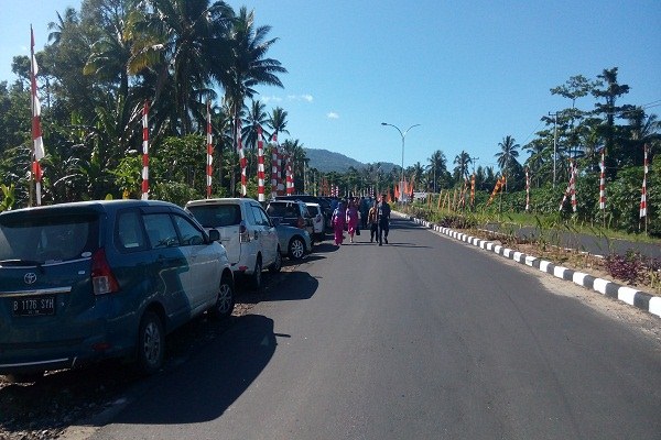 Minahasa jelang kedatangan Presiden Jokowi di Minahasa/Lukas Hendri-Bisnis