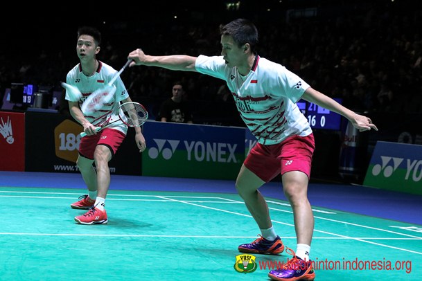 Marcus Fernaldi Gideon-Kevin Sanjaya Sukamuljo/Badminton Indonesia