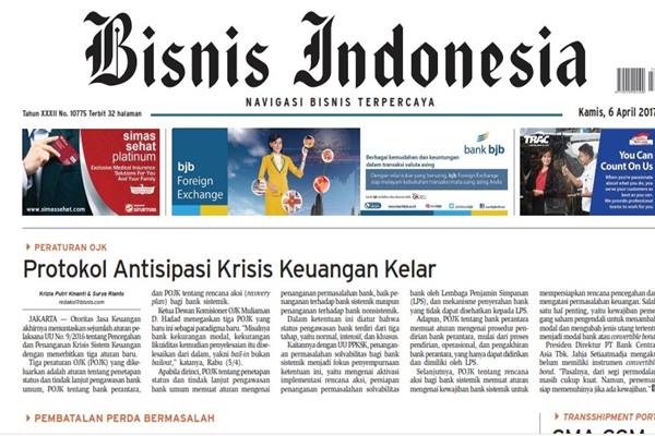  BISNIS INDONESIA (6/4/2017), Seksi Utama : Pembatalan Perda, Deregulasi Terganggu