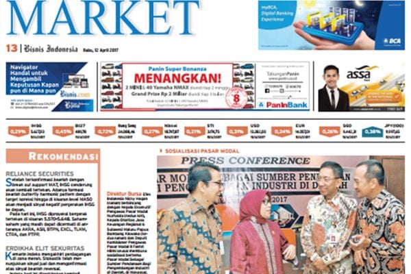  BISNIS  INDONESIA 12 APRIL, Seksi Market: Moodys Kerek Rating INDY