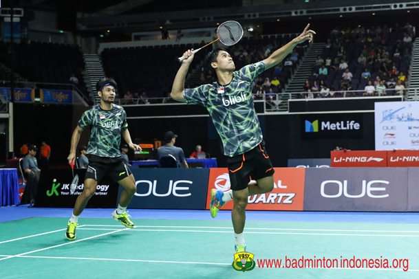  Hasil Semifinal Singapura Open 2017: Berry/Hardianto Akui Li/Liu Lebih Siap